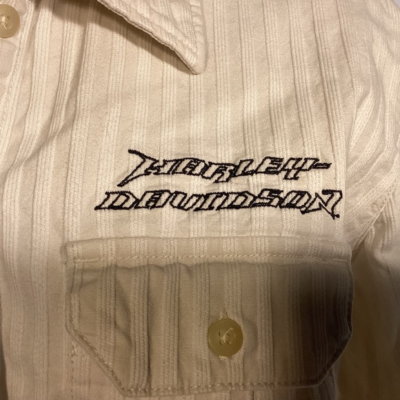 HARLEY-DAVIDSON women’s embroidered button down shirt size medium - Picture 4 of 10